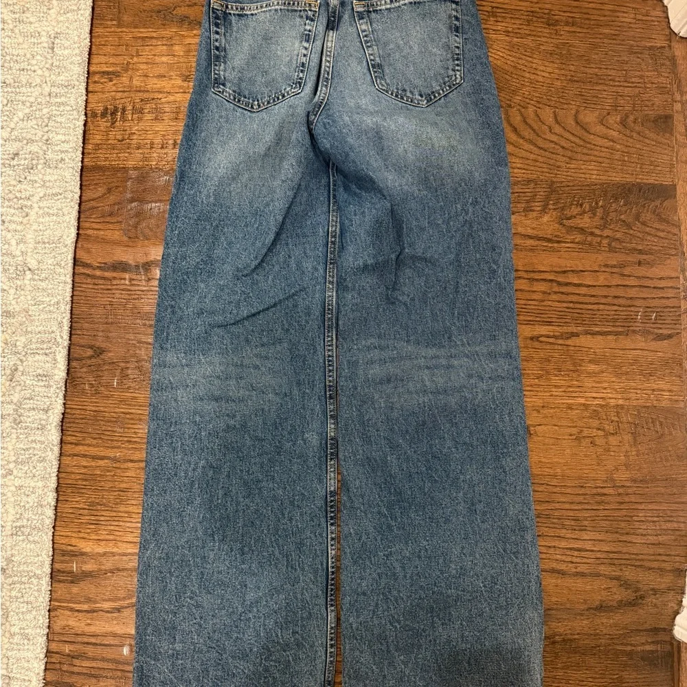 Divided Distressed Light and Dark Blue Denim Jeans